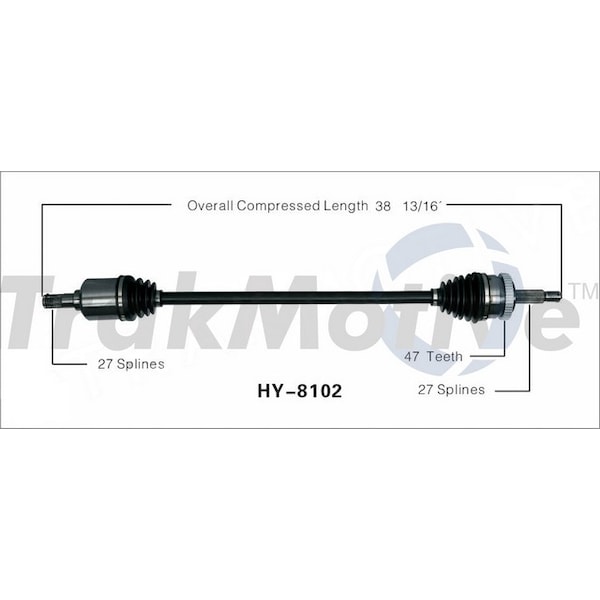 Surtrack Axle Cv Axle Shaft, Hy-8102 HY-8102 - main